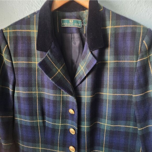 Embassy Row Vintage new wool blazer long jacket - Picture 7 of 16